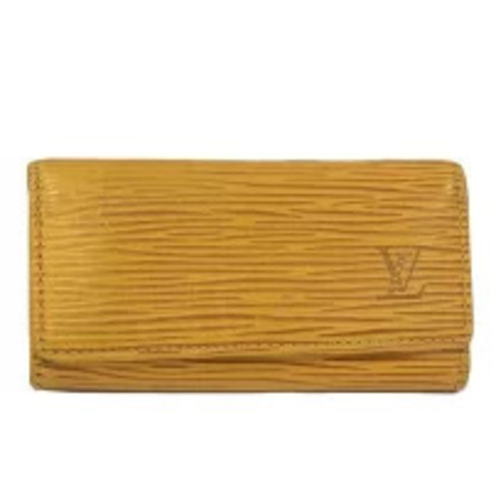 LOUIS VUITTON Case Multicles Tassili Yellow Epi Leather